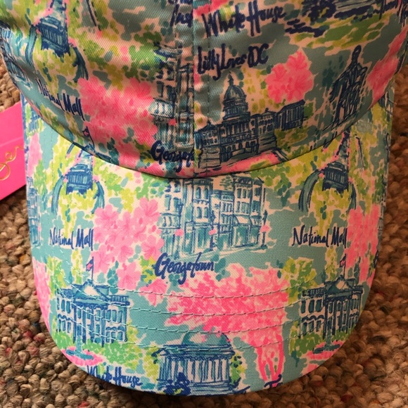 ๐ Lilly Pulitzer Run Around Hat โค๏ธ DC - Picture 3 of 13